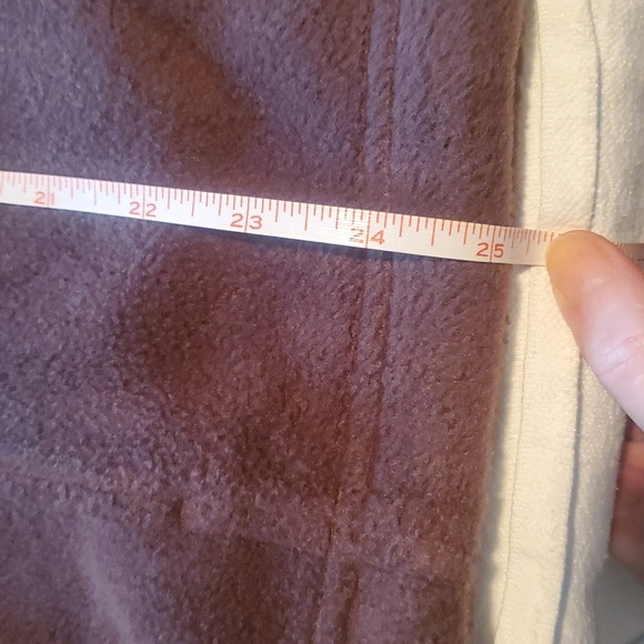 Columbia Brown Fleece Full Zip Pocketed Womens Full Zip Cinched Jacket Sz. XL - Picture 9 of 10